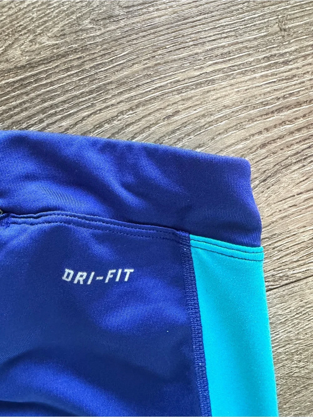 Nike Royal Blue and Teal Performance Running Leggings